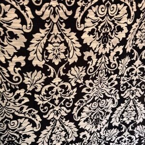 Heavy lined damask curtain panels-2